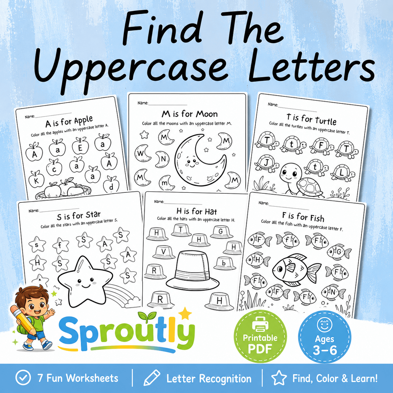 Preschool Learning Bundle, 600+ Printable Worksheets, Coloring, Tracing, Dot Marker, Alphabet, Numbers & Shapes PDF - sproutly